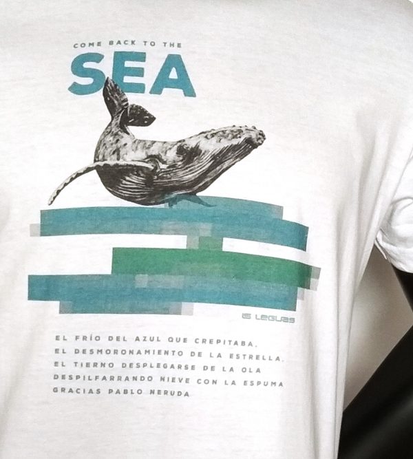 Camiseta Leguas modelo Sea detalle