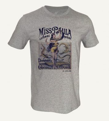 Camiseta Leguas modelo Miss Paula gris